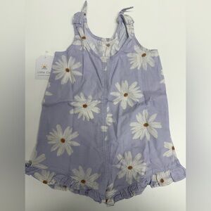 Little Co. Lavender Daisy One-Piece Romper